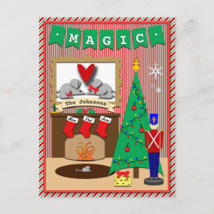 De nacht voor Kerstmis ・ 3 balans Feestdagenkaart