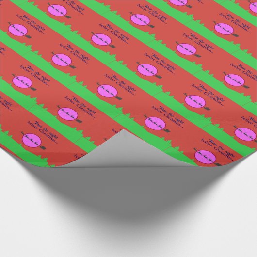 De nacht voor Kerstmis Cadeaupapier (Hoek)