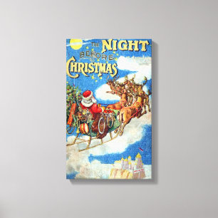 De nacht voor Kerstmis Canvas Afdruk