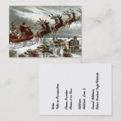 De nacht voor Kerstmis Visitekaartje (Voorkant / Achterkant)