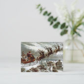 De nacht voor Kerstmis Visitekaartje (Staand voorkant)