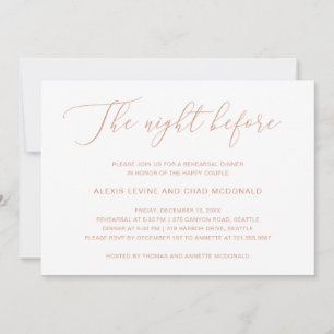 De nacht voor Roos Gold Moderne repetitie Kaart