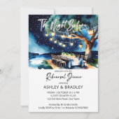 De nacht voor string van lichten waterverf kaart (Voorkant)