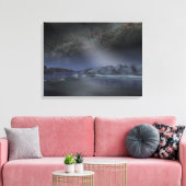 De nachtelijke hemel van een hypothetische buitena canvas afdruk (Insitu (Woonkamer))