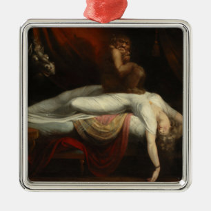 De nachtmerrie (door Henry Fuseli) Metalen Ornament