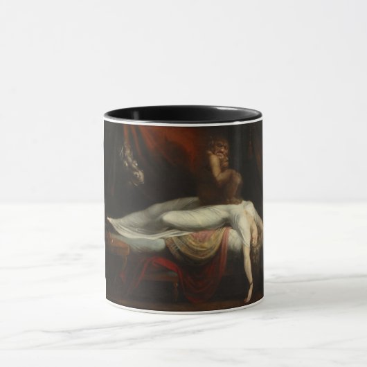 De nachtmerrie (door Henry Fuseli) Mok (Midden)