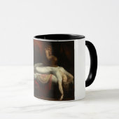 De nachtmerrie (door Henry Fuseli) Mok (Voorkant rechts)