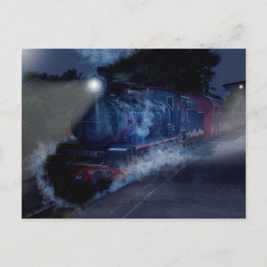 De nachttrein briefkaart (Voorkant)