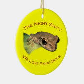 De nachtverschuiving keramisch ornament (Rechts)