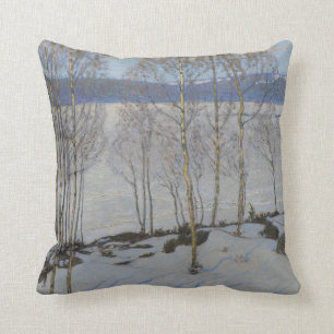 De naderende lente, 1903 (olie op canvas) kussen