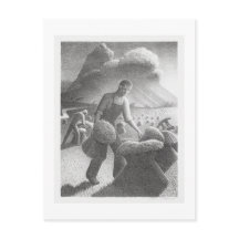 De naderende storm (1940) beroemde print van Grant