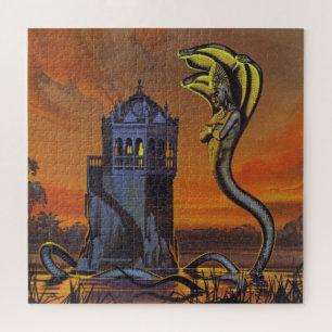 De Naga-King (kleurenlitho) Legpuzzel