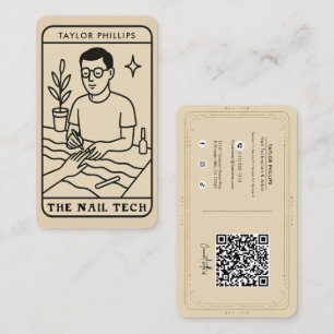 De Nagel Tech Mannelijke Mystieke Tarot Sociale Me Visitekaartje