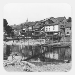 De Nahe, Bad Kreuznach, c.1910 Vierkante Sticker
