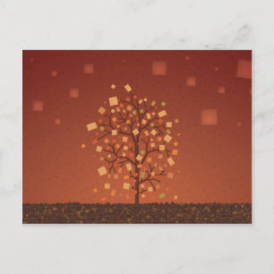 De najaarstructuur briefkaart