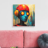 De namaakman-4 canvas afdruk (Insitu (Woonkamer))