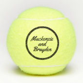 De Namen van de douane op de Aangepaste Balls van  Tennisballen (Voorkant)