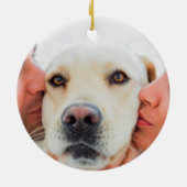 De namen van het Manuscript van de bruiloft Couple Keramisch Ornament (Achterkant)