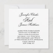 De Namen van het Monogram M van de Uitnodiging van (Achterkant)