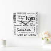 De namen van Jesus Canvas Print Vierkante Klok (Huis)