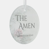 "De namen van Jesus" Glass Ornament - De Amen (Voorkant Rechts)