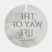 "De namen van Jesus" Glass Ornament - De weg (Achterkant)