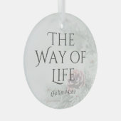 "De namen van Jesus" Glass Ornament - De weg (Voorkant Rechts)