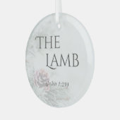 "De namen van Jesus" Glass Ornament - Het Lam (Voorkant links)