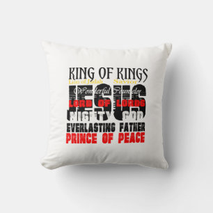 De namen van Jesus Isaiah 9:6 Christelijke Throw P Kussen