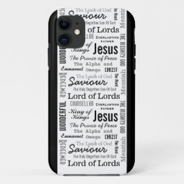 De namen van Jezus Manuscript Tekst iPhone 11 Hoesje