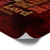 De namen van Yeshua/Jesus Collage Poster (Hoek)