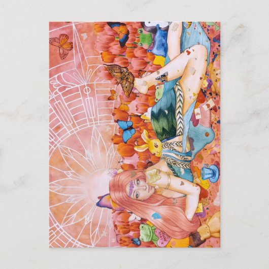 De namiddag briefkaart (Voorkant)