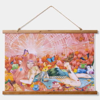 De namiddag hangend wandkleed