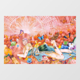 De namiddag raamsticker