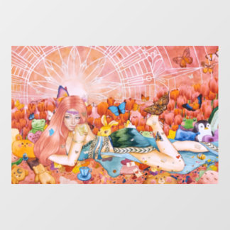 De namiddag raamsticker