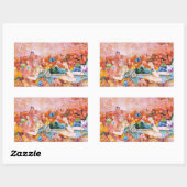 De namiddag rechthoekige sticker (Vel)