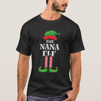 De Nana Elf Matching Family Group kerstpajam T-shirt