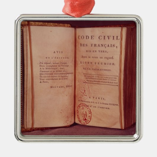 De Napoleontische code Metalen Ornament (Voorkant)