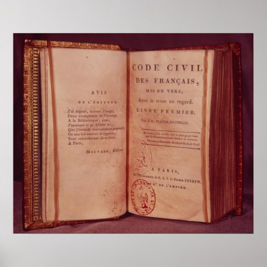 De Napoleontische code Poster (Voorkant)