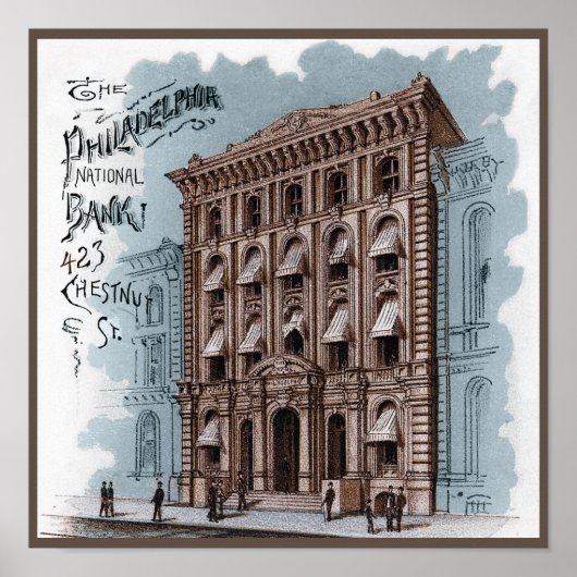 De Nationale Bank van Philadelphia Poster (Voorkant)