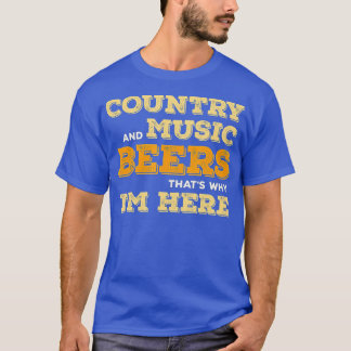 De nationale muziek en bier dat waarom ik hier gra t-shirt