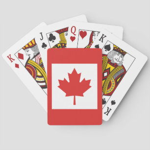 De nationale vlag van Canada Pokerkaarten