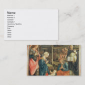 De nationaliteit met SS. Michael en Dominic, 1470 Visitekaartje (Voorkant / Achterkant)