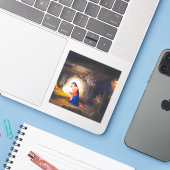 De nationaliteit van Christus Sticker (Laptop met iPhone)