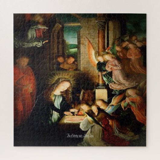De Nativiteit 1495-script Legpuzzel (Verticaal)