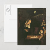 De nativiteit bij nacht briefkaart (Voorkant / Achterkant)