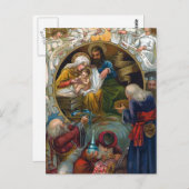 "De nativiteit" Briefkaart (Voorkant / Achterkant)