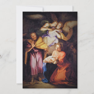 De nativiteitskerst feestdagenkaart