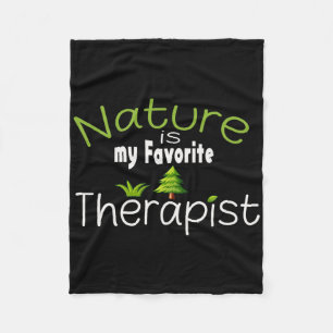 De natuur is mijn voorkeurstherapeut Geestelijke g Fleece Deken