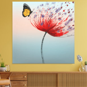 De natuur is vrijheid canvas afdruk